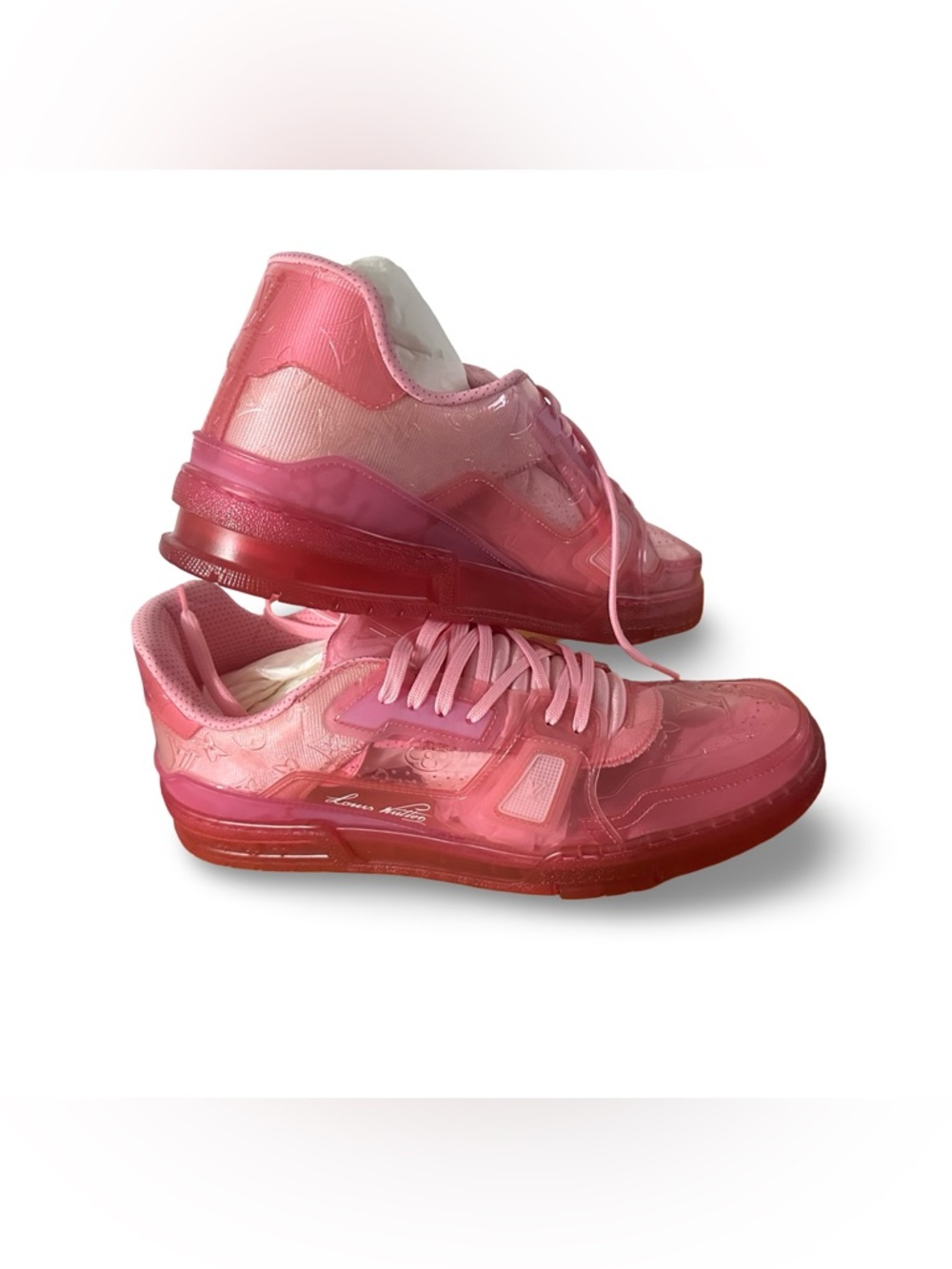 Virgil Abloh x Louis Vuitton pink sneakers. New. Size uk12 us13 - Picture 3 of 9